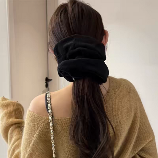 Extra Large Hair Drying Scrunchie - Black