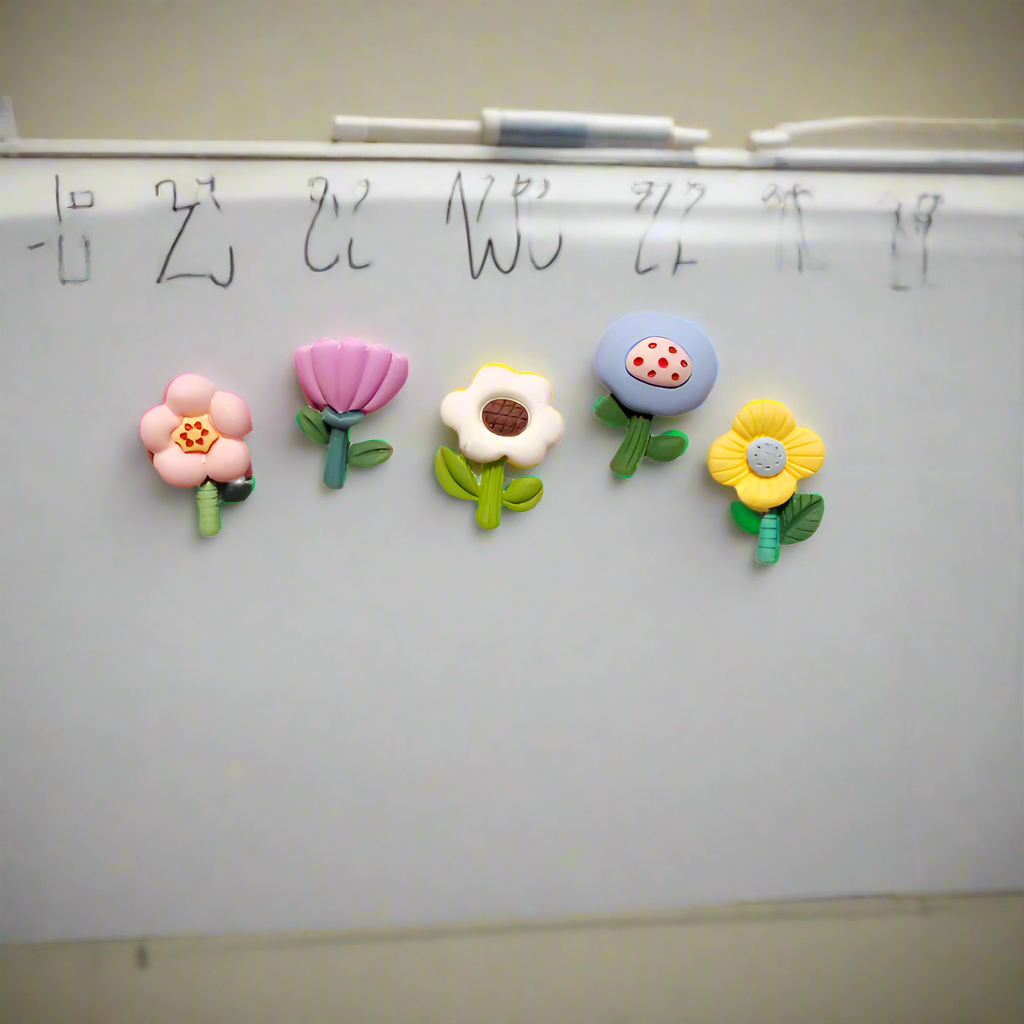 Fridge Magnets - Flowers Set of 5
