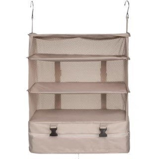 Hanging Travel Compression Bag - Beige Large