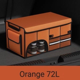 Foldable Car Trunk Storage Box - Orange 72L