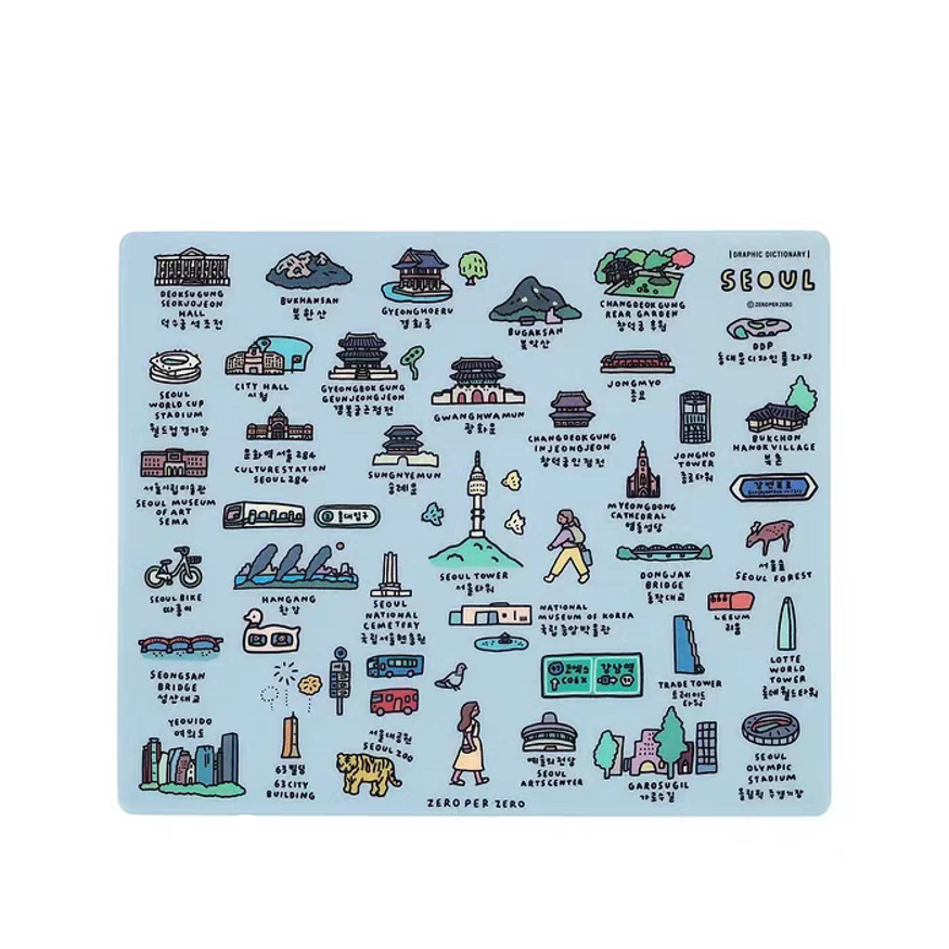 ZeroPerZero Mousepad_Seoul Dictionary