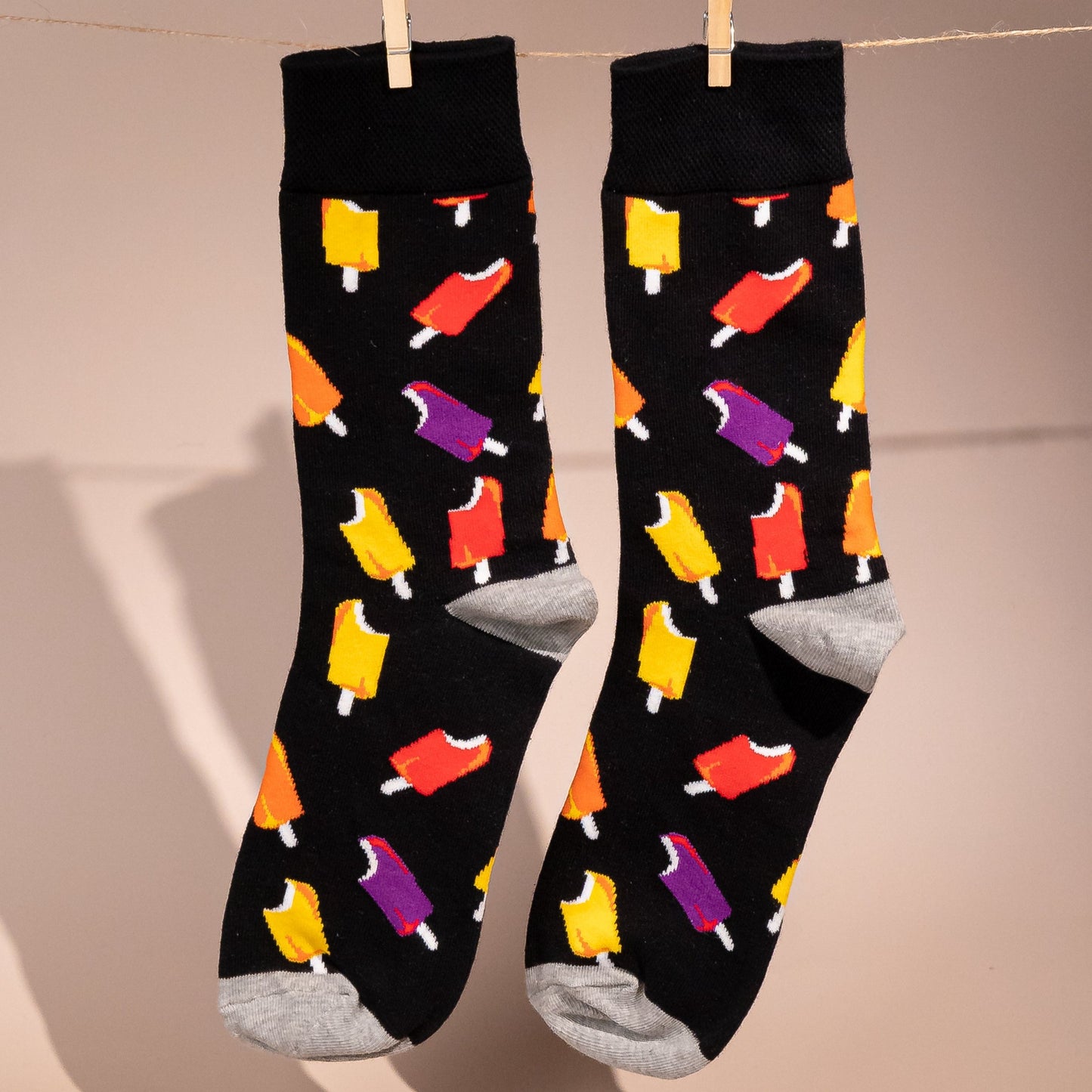Breathable Popsicle Print Socks