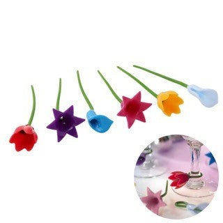 Wine Glass Charms - Floral