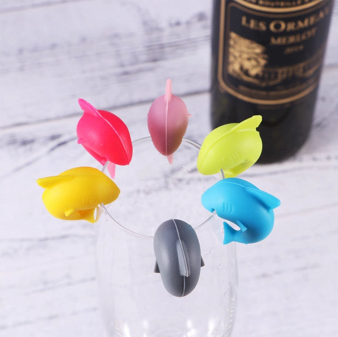 Wine Glass Charms - Sharks