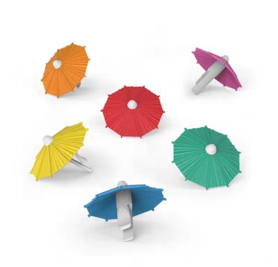 Wine Glass Charms - Umbrellas